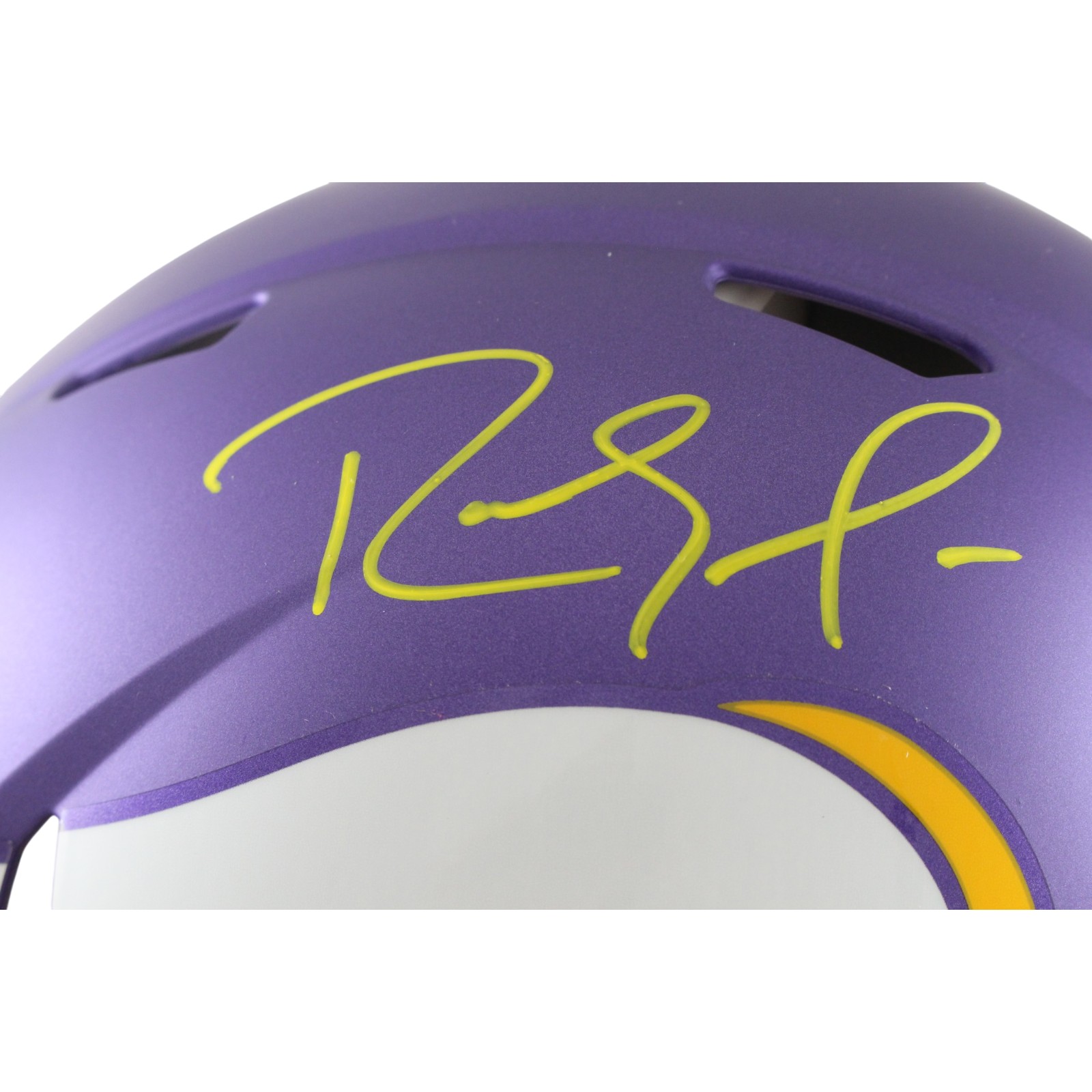 Randy Moss Autographed Minnesota Vikings Authentic Tribute Helmet Beckett 56336 2 Randy Moss Autographed Minnesota Vikings Authentic Tribute Helmet Beckett 56336
