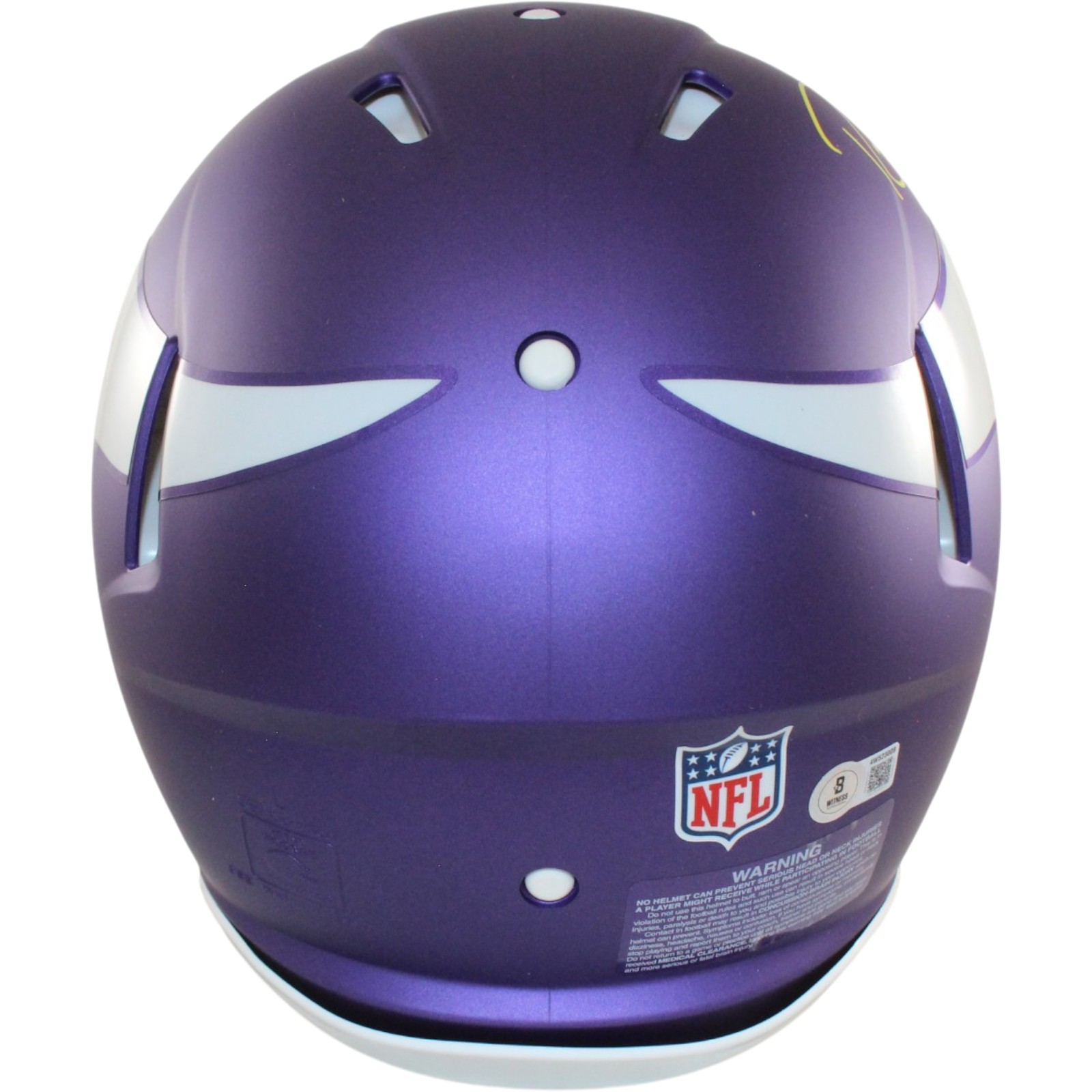 Randy Moss Autographed Minnesota Vikings Authentic Tribute Helmet Beckett 56336 3 Randy Moss Autographed Minnesota Vikings Authentic Tribute Helmet Beckett 56336