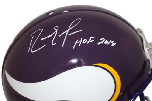 Randy Moss Autographed Minnesota Vikings Authentic TB Helmet HOF BAS 24065