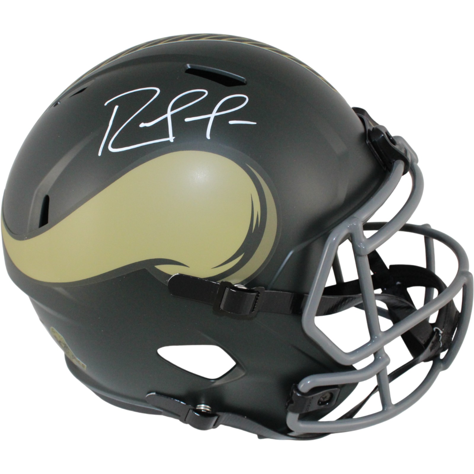 Randy Moss Autographed Minnesota Vikings F/S 25 STS Helmet Beckett Witness 53711