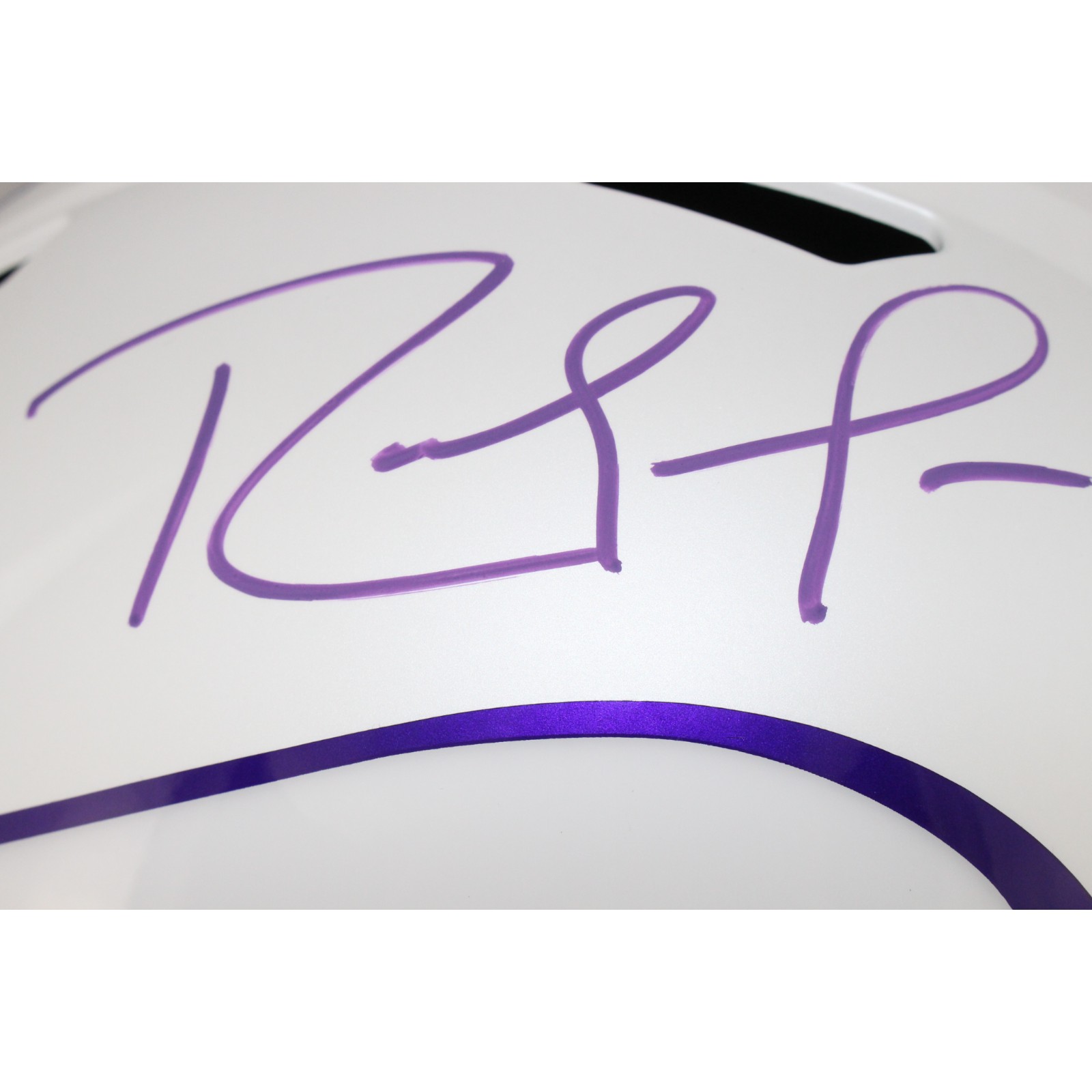 Randy Moss Autographed Minnesota Vikings F/S 24 Alt Helmet Beckett Witness 53712