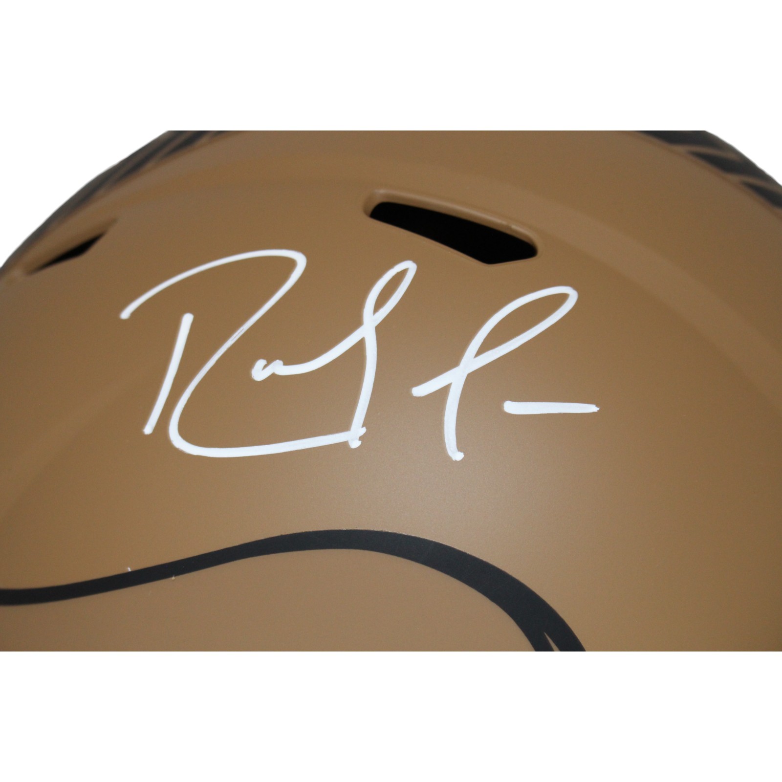 Randy Moss Autographed Minnesota Vikings F/S 23 Salute Helmet Beckett