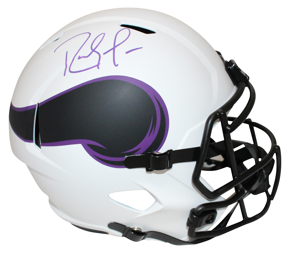 Randy Moss Autographed Minnesota Vikings F/S Lunar Helmet BAS 