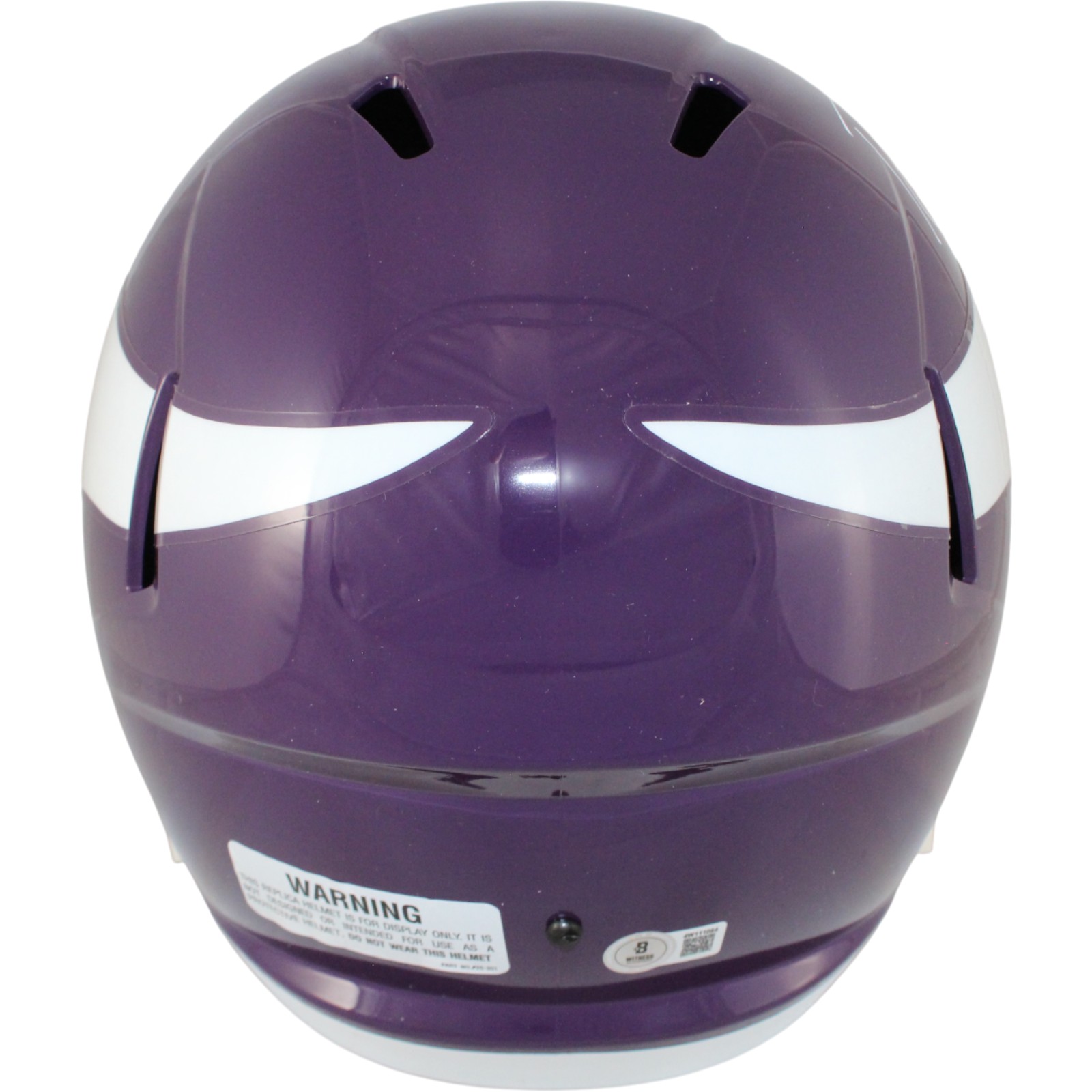 Randy Moss Autographed Minnesota Vikings F/S TB Helmet Beckett Witness 53708 3 Randy Moss Autographed Minnesota Vikings F/S TB Helmet Beckett Witness 53708