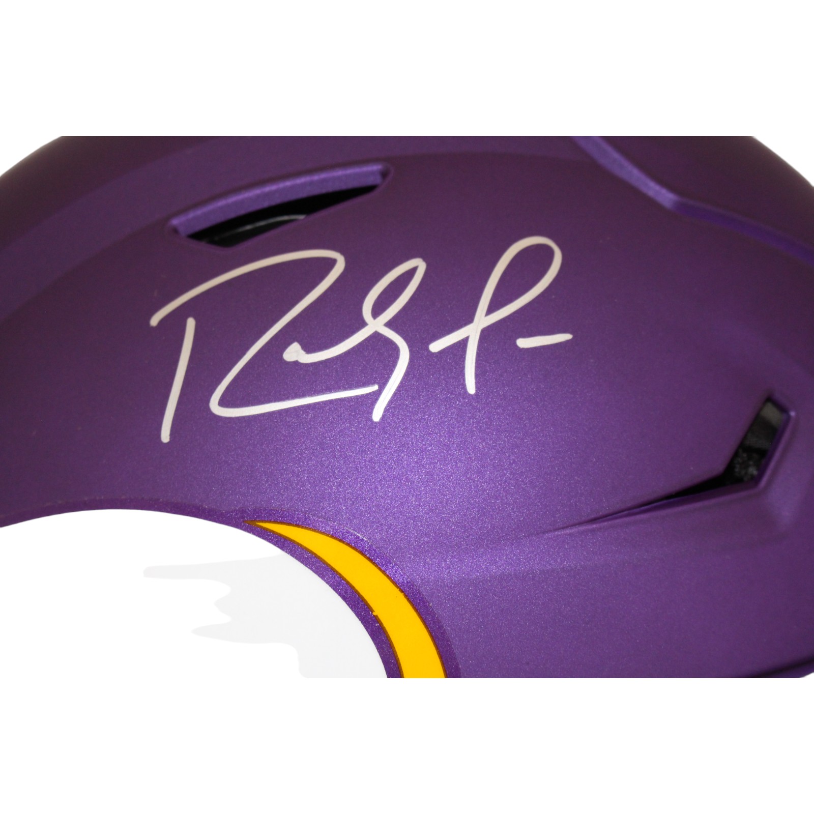 Randy Moss Signed Minnesota Speedflex Helmet Tribute Beckett