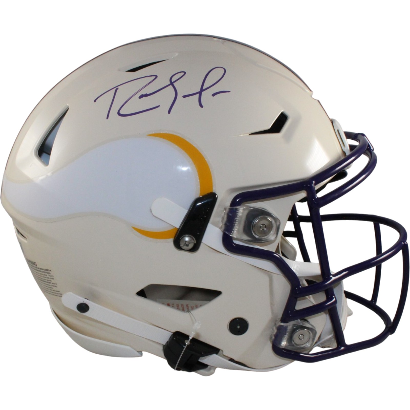 Randy Moss Autographed Minnesota Vikings SpeedFlex Retro Helmet Beckett 56290