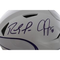 Randy Moss Justin Jefferson Signed Minnesota Vikings SpeedFlex Helmet BAS 57984