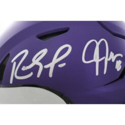 Randy Moss Justin Jefferson Signed Minnesota Vikings SpeedFlex Helmet BAS 57980