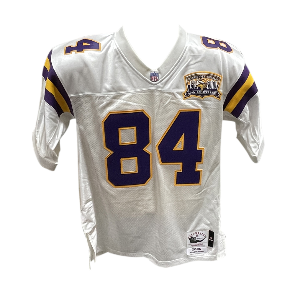 Randy Moss Signed Minnesota Vikings M&N sz 44 Jersey w/Insc. Beckett