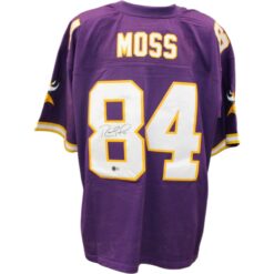 Randy Moss Autographed Minnesota Vikings Mitchell & Ness XL Jersey Beckett 56291