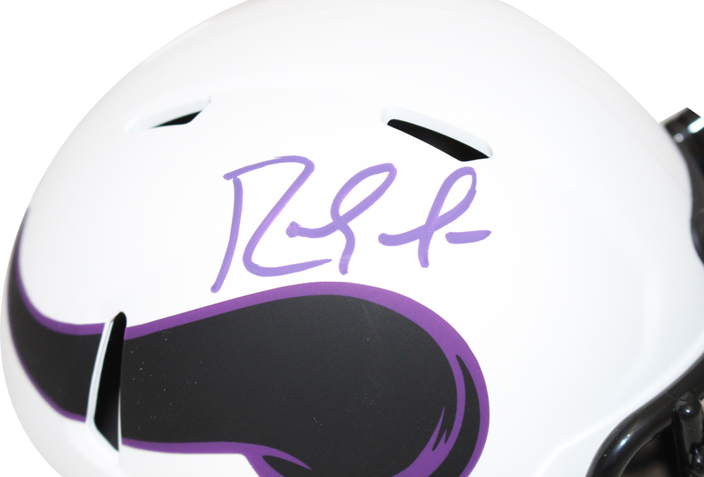 Randy Moss Autographed Minnesota Vikings Lunar Mini Helmet BAS