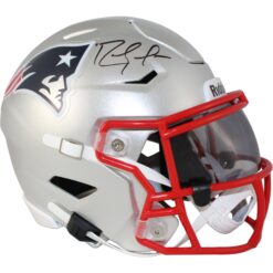 Randy Moss Autographed New England Patriots Mid-Size Midi Helmet Beckett 53715