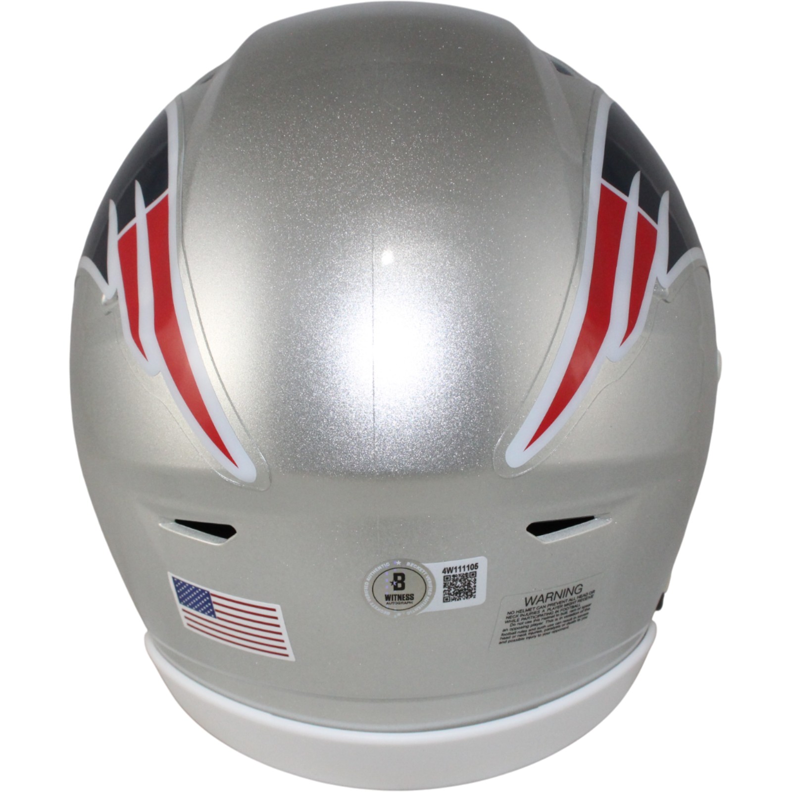 Randy Moss Autographed New England Patriots Mid-Size Midi Helmet Beckett 53715 3 Randy Moss Autographed New England Patriots Mid-Size Midi Helmet Beckett 53715