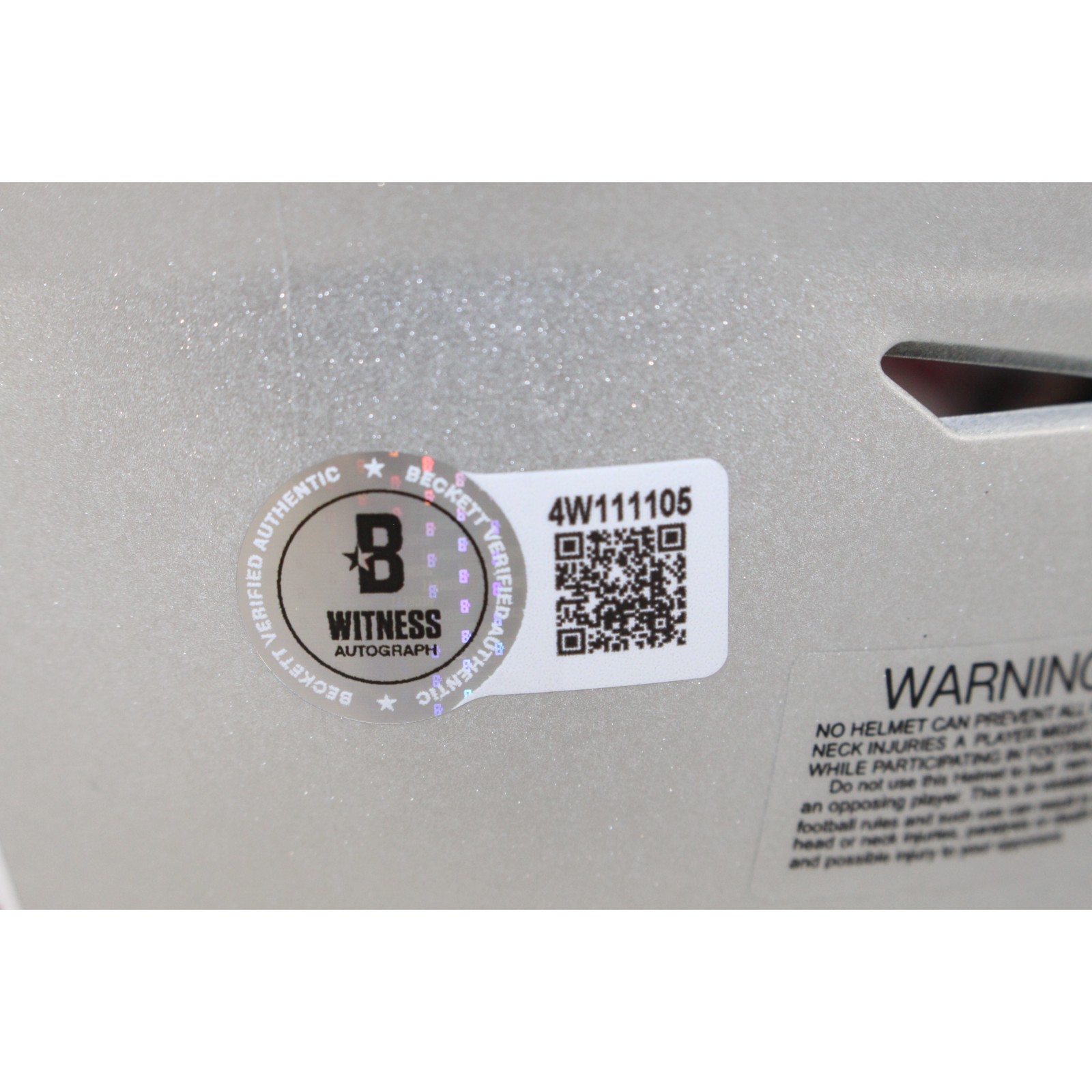 Randy Moss Autographed New England Patriots Mid-Size Midi Helmet Beckett 53715 4 Randy Moss Autographed New England Patriots Mid-Size Midi Helmet Beckett 53715