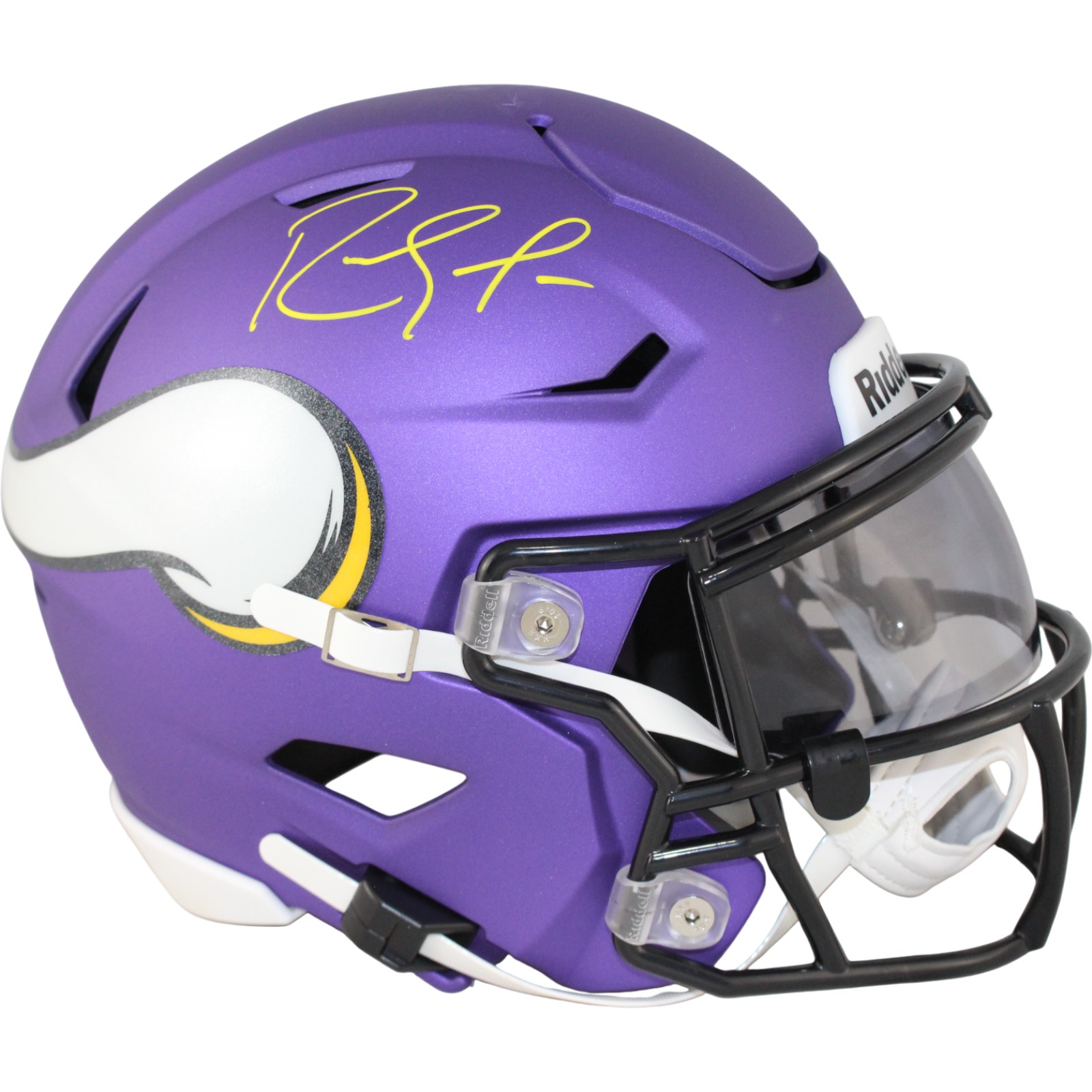 Randy Moss Autographed Minnesota Vikings Mid-Size Midi Helmet Beckett W 53714
