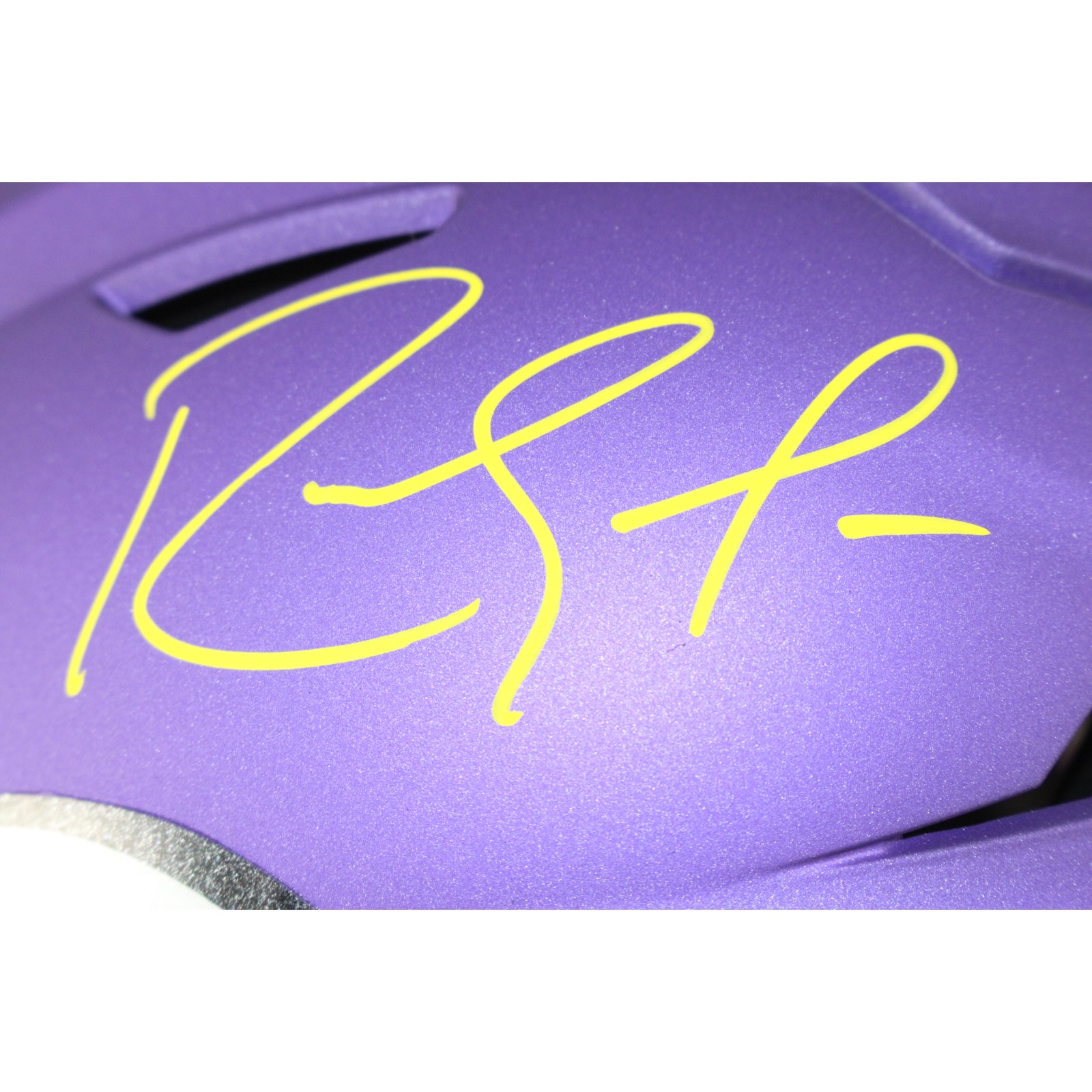 Randy Moss Autographed Minnesota Vikings Mid-Size Midi Helmet Beckett W 53714