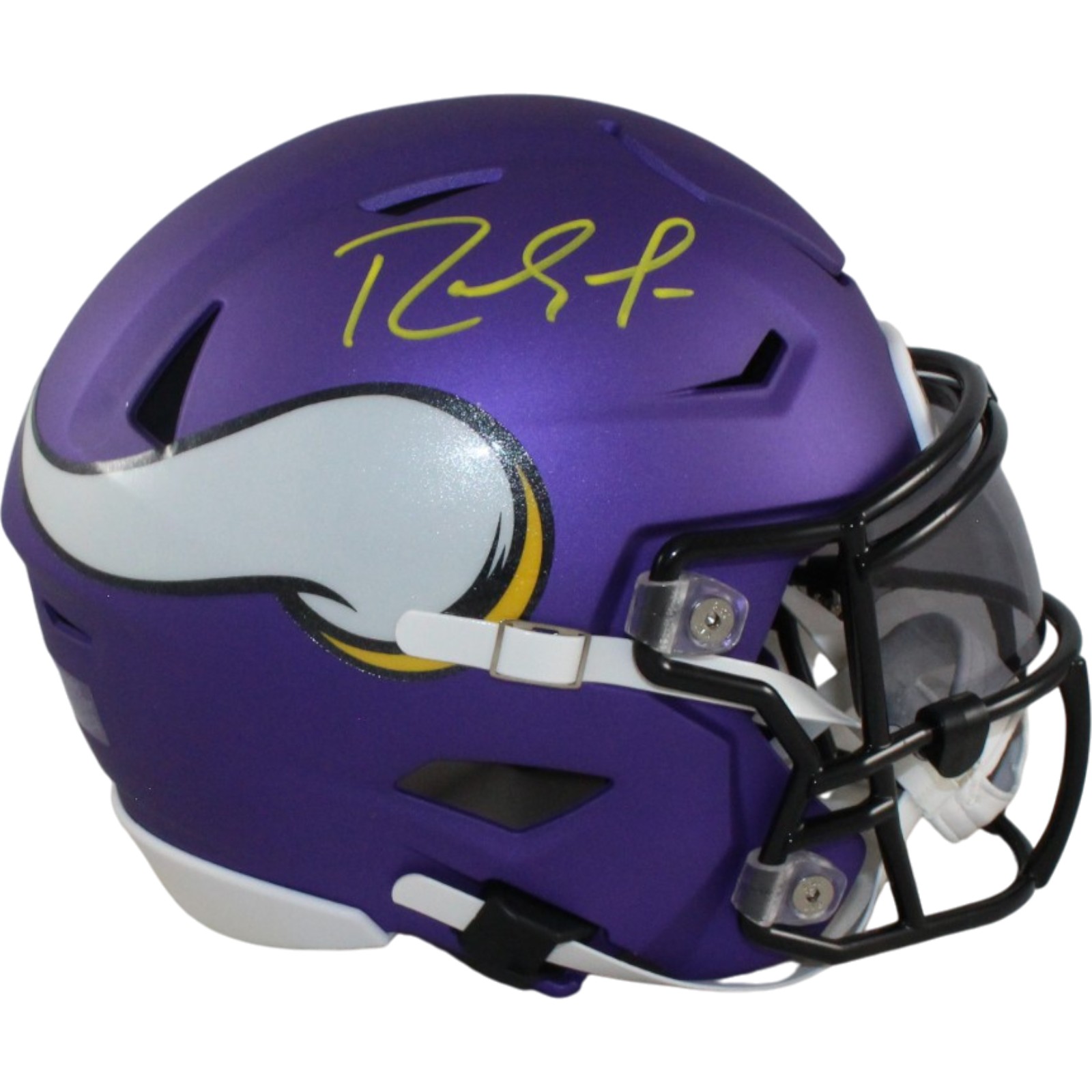 Randy Moss Autographed Minnesota Vikings Mid-Size Midi Helmet Beckett 56287 1 Randy Moss Autographed Minnesota Vikings Mid-Size Midi Helmet Beckett 56287