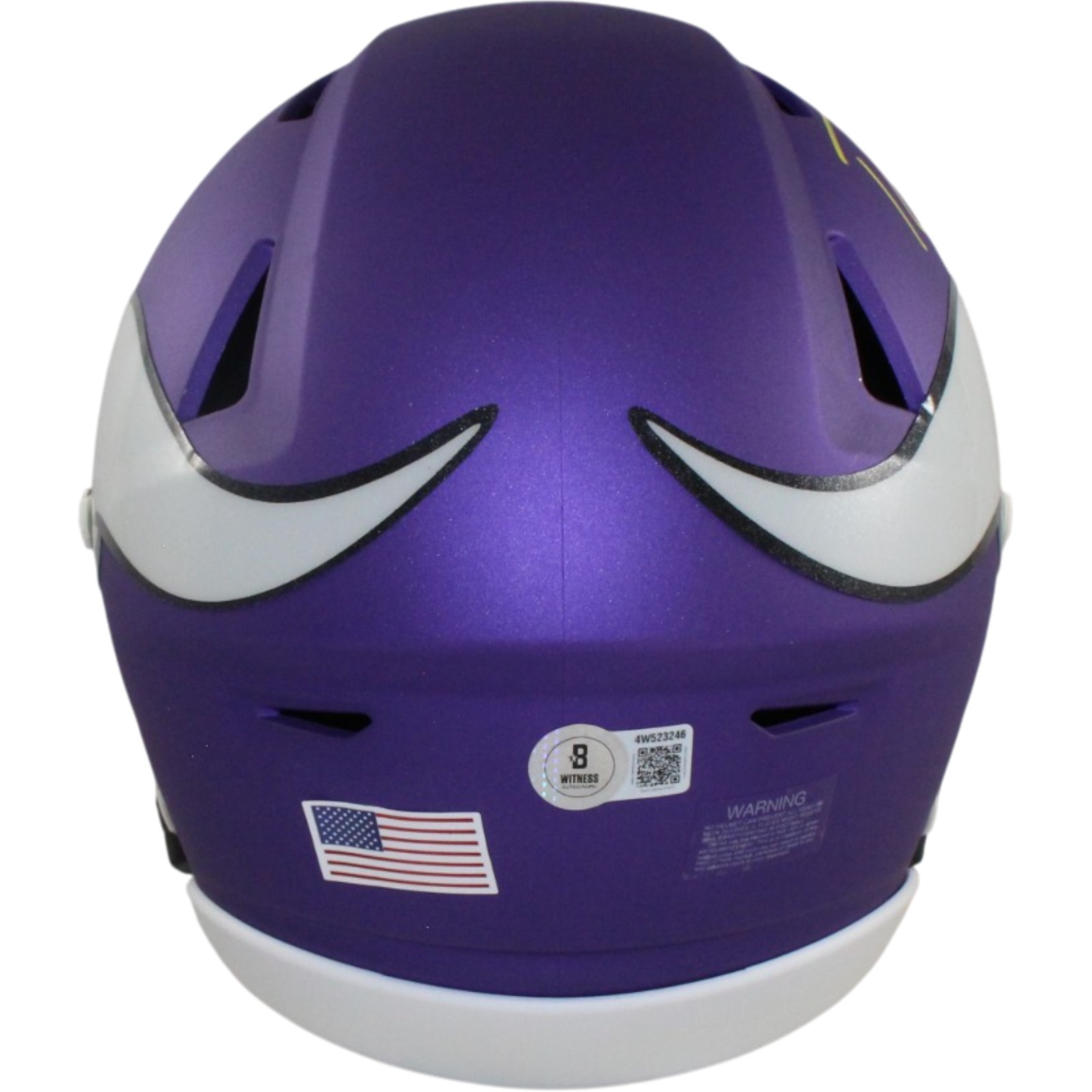 Randy Moss Autographed Minnesota Vikings Mid-Size Midi Helmet Beckett 56287 3 Randy Moss Autographed Minnesota Vikings Mid-Size Midi Helmet Beckett 56287
