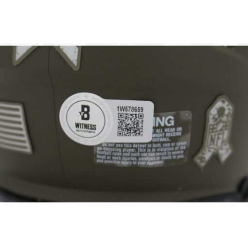 Randy Moss Autographed Minnesota Vikings Mini Helmet 22 STS Beckett 46936