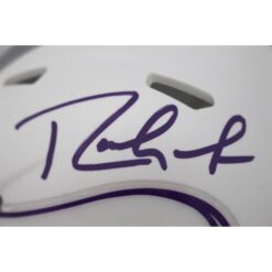 Randy Moss Autographed Minnesota Vikings Alt 24 Mini Helmet Beckett 48890