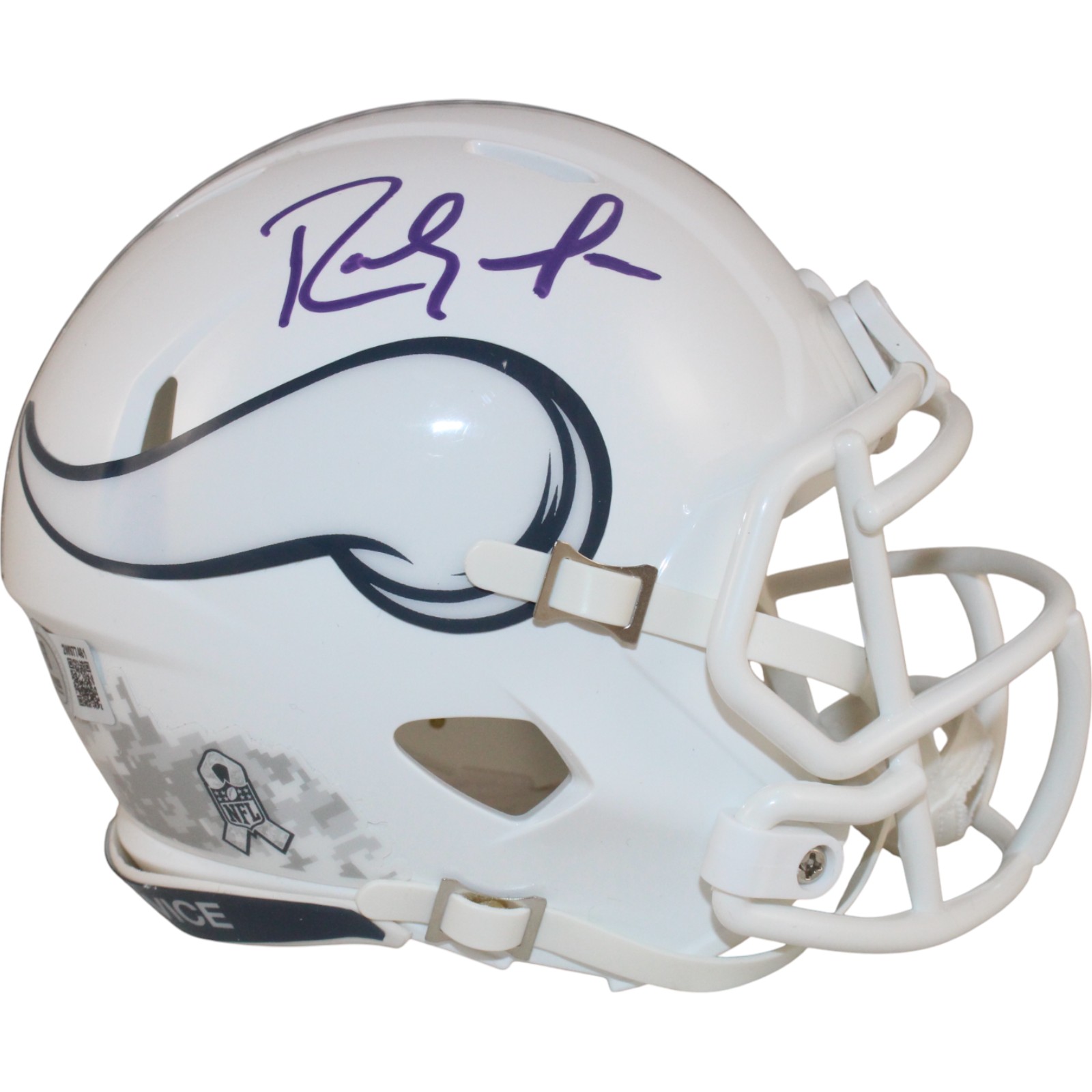 Randy Moss Autographed/Signed Minnesota Vikings Mini Helmet 24 STS Beckett 50883