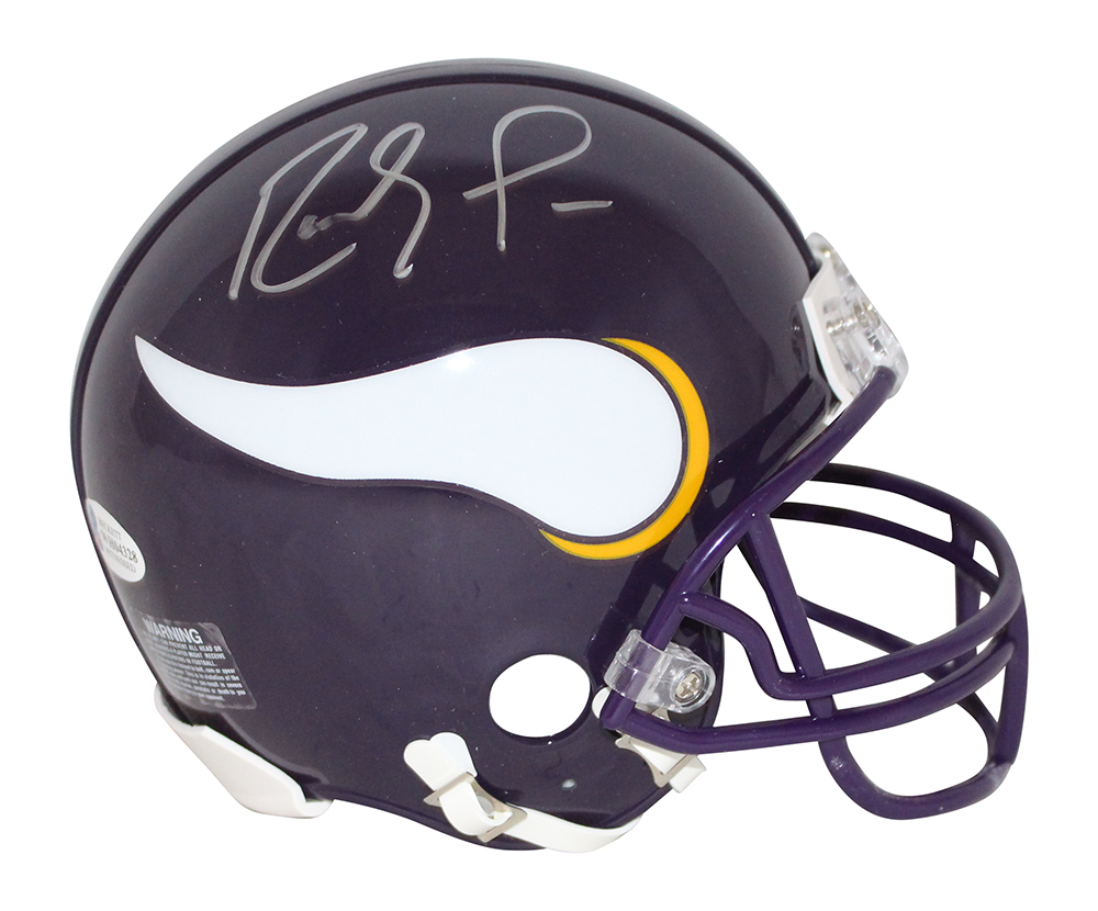Randy Moss Autographed Minnesota Vikings TB 83-01 Mini Helmet BAS 31593