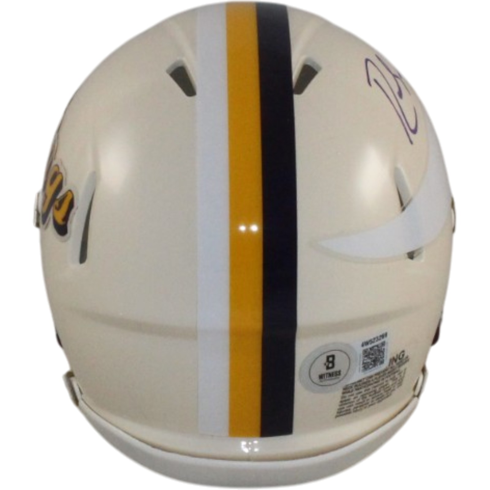 Randy Moss Autographed Minnesota Vikings Retro Mini Helmet Beckett 56311 3 Randy Moss Autographed Minnesota Vikings Retro Mini Helmet Beckett 56311