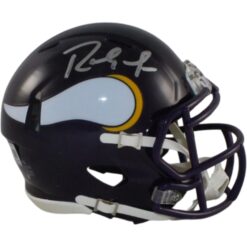Randy Moss Autographed Minnesota Vikings TB Mini Helmet Beckett Witness 57971