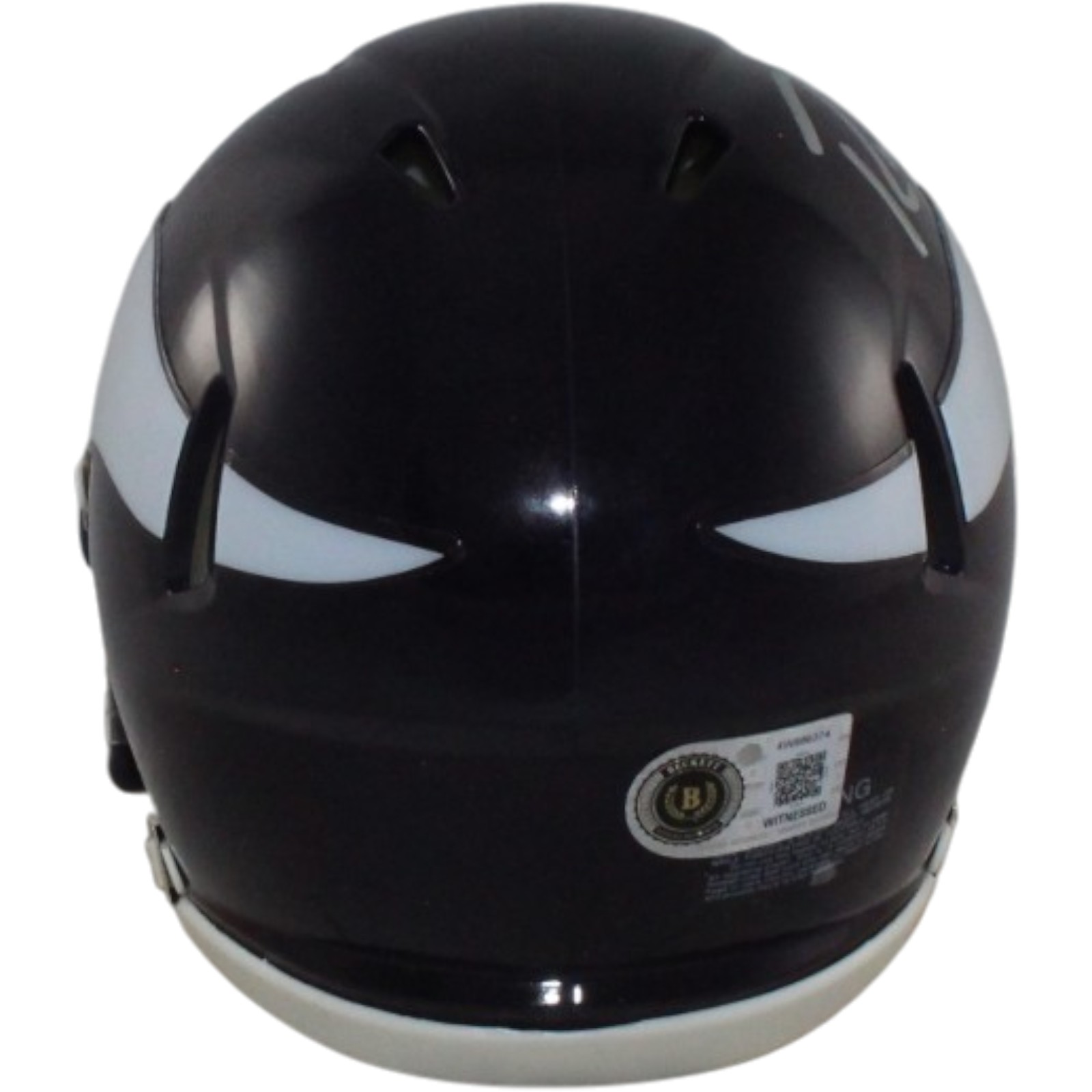 Randy Moss Autographed Minnesota Vikings TB Mini Helmet Beckett Witness 57971 3 Randy Moss Autographed Minnesota Vikings TB Mini Helmet Beckett Witness 57971