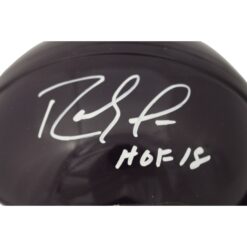 Rand Moss Signed Minnesota Vikings VSR4 Tb 83-01 Mini Helmet HOF Beckett 48904
