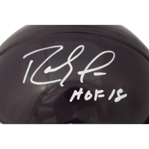 Rand Moss Signed Minnesota Vikings VSR4 Tb 83-01 Mini Helmet HOF Beckett 48904