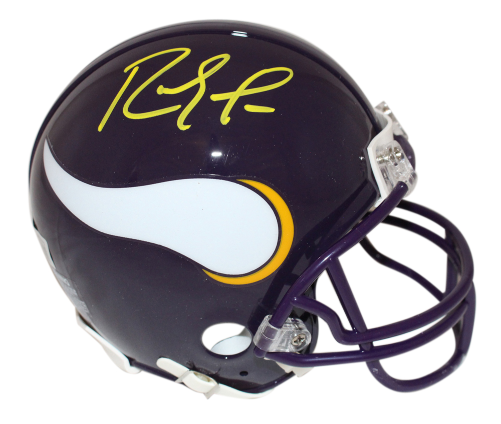 Randy Moss Signed Minnesota Vikings VSR4 '83-'01 Mini Helmet BAS