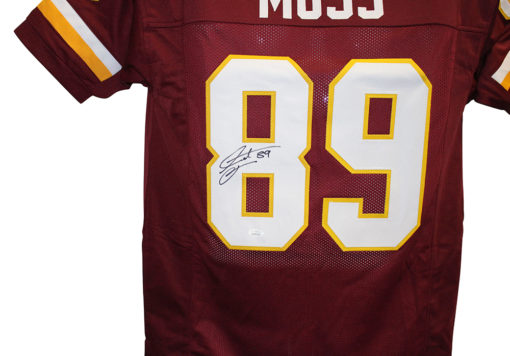 Santana Moss Autographed/Signed Washington Redskins Red XL Jersey JSA 11854