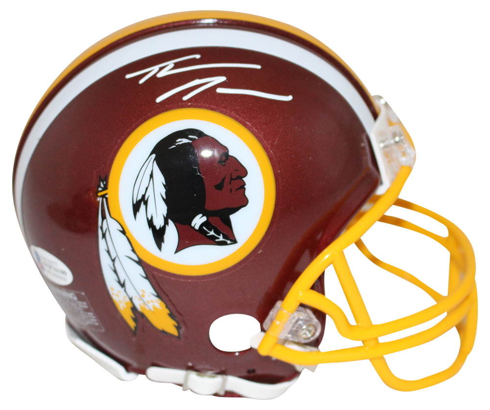 Thaddeus Moss Autographed/Signed Washington Redskins Mini Helmet BAS 27689