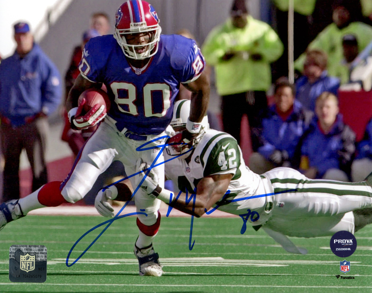 Eric Moulds Autographed/Signed Buffalo Bills 8x10 Photo Prova