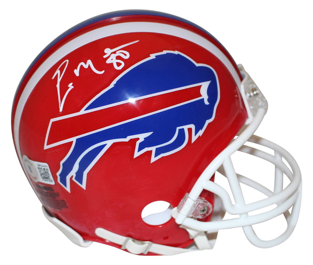 Eric Moulds Autographed Buffalo Bills 1987-01 VSR4 Mini Helmet Beckett