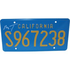 Mr. T Autographed/Signed A-Team License Plate Beckett 54569
