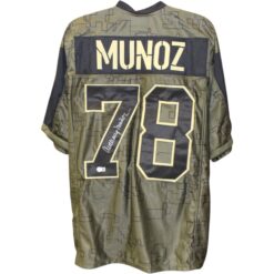 Anthony Munoz Autographed Pro Style Salute XL Jersey Beckett Witness 51673