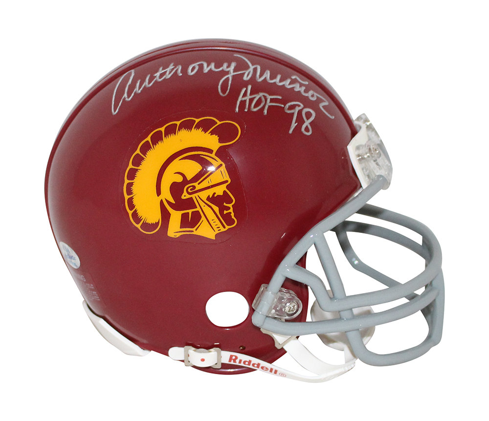 Anthony Munoz Autographed USC Trojans Mini Helmet HOF Beckett BAS