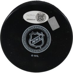 Larry Murphy Autographed/Signed Pittsburgh Penguins Logo Puck HOF JSA 53985