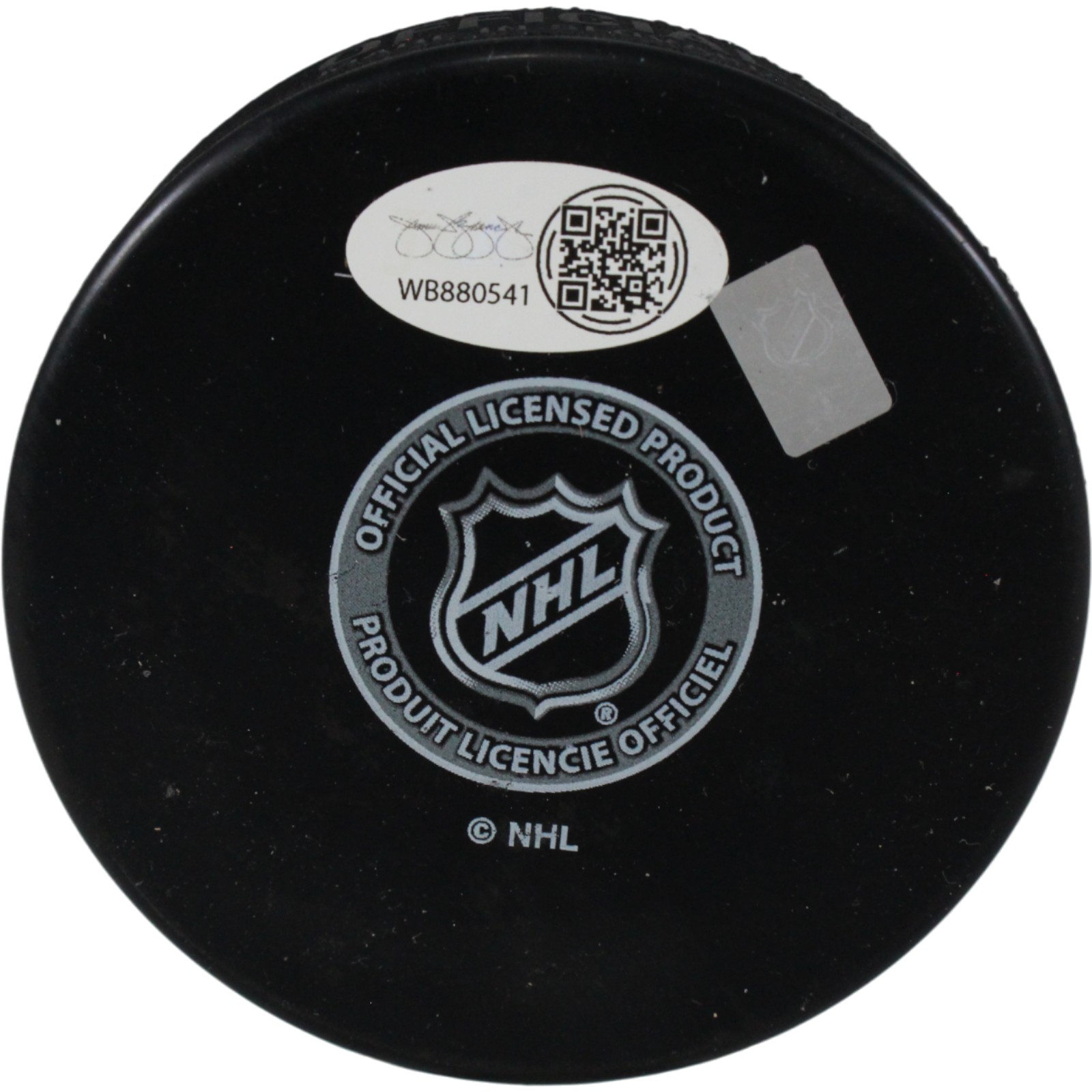 Larry Murphy Autographed/Signed Pittsburgh Penguins Logo Puck HOF JSA 53985 2 Larry Murphy Autographed/Signed Pittsburgh Penguins Logo Puck HOF JSA 53985