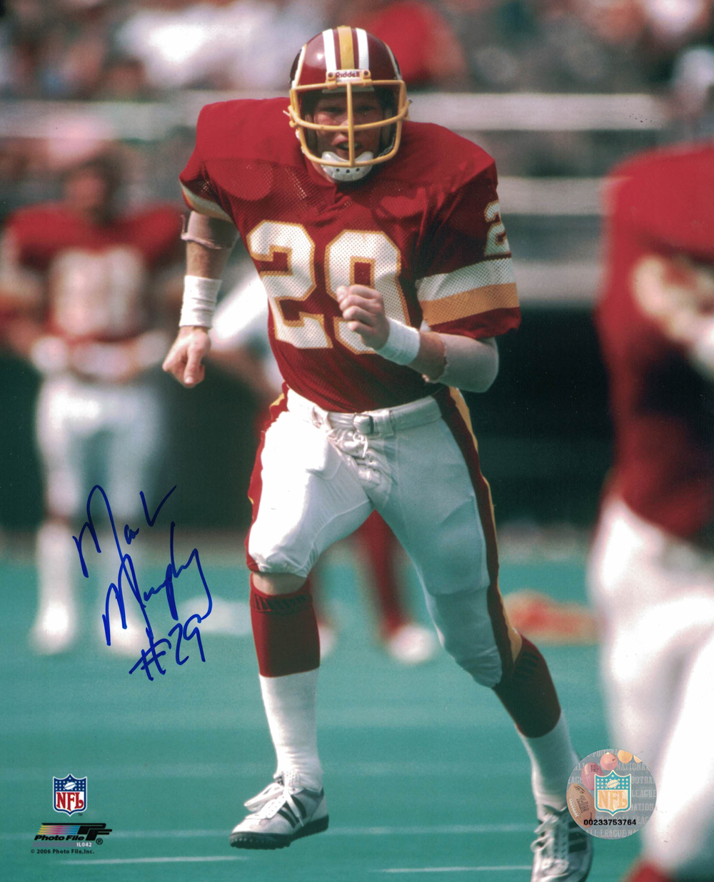 Mark Murphy Autographed/Signed Washington Redskins 8x10 Photo 27890