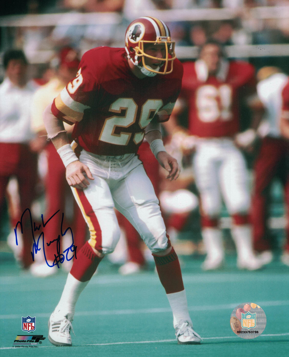 Mark Murphy Autographed/Signed Washington Redskins 8x10 Photo 27892
