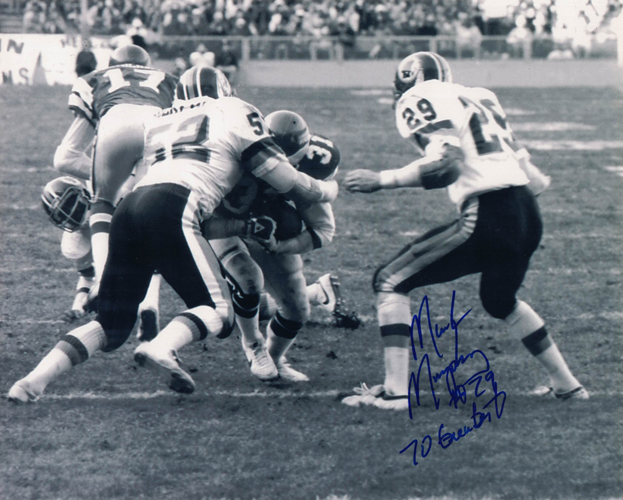 Mark Murphy Autographed Washington Redskins 8x10 Photo 70 Greatest 27891