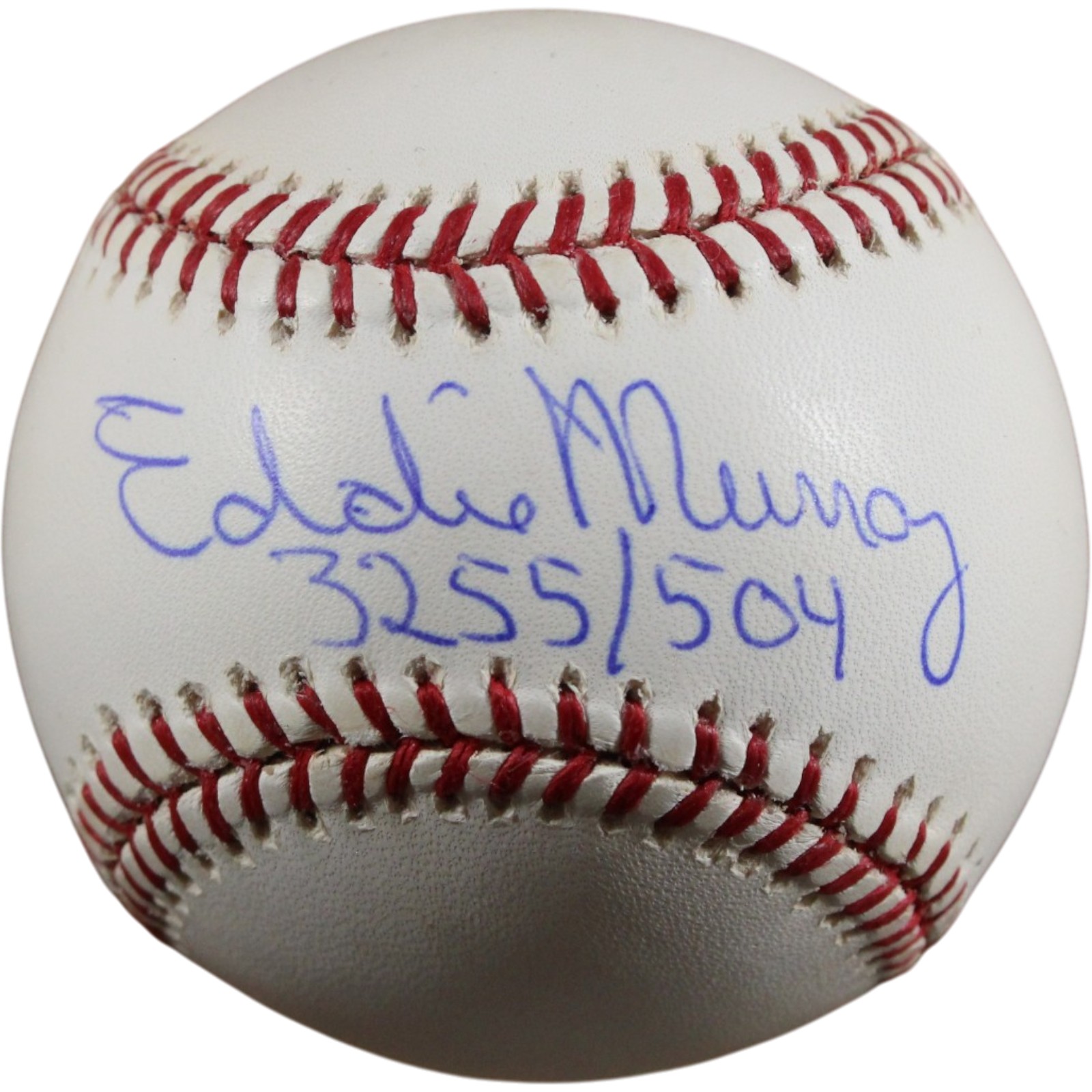 Eddie Murray Autographed Baltimore Orioles Baseball 3255 504 Toned Beckett 56506