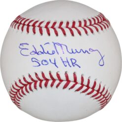 Eddie Murray Autographed Baltimore Orioles OML Ball 504 HR Beckett Witness 50287