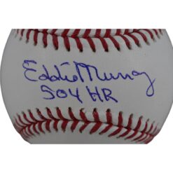 Eddie Murray Autographed Baltimore Orioles OML Ball 504 HR Beckett Witness 50287