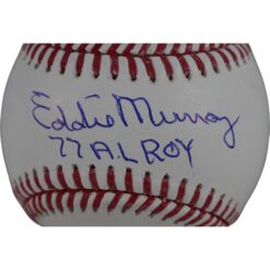 Eddie Murray Autographed Baltimore Orioles OML Ball AL ROY Beckett Witness 50289