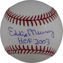 Eddie Murray Autographed Baltimore Orioles OML Ball HOF Beckett Witness 50285
