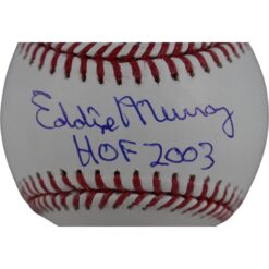 Eddie Murray Autographed Baltimore Orioles OML Ball HOF Beckett Witness 50285
